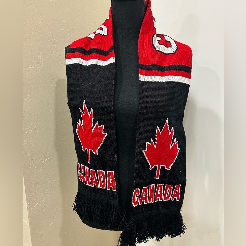 Red and Black Canada Scarf